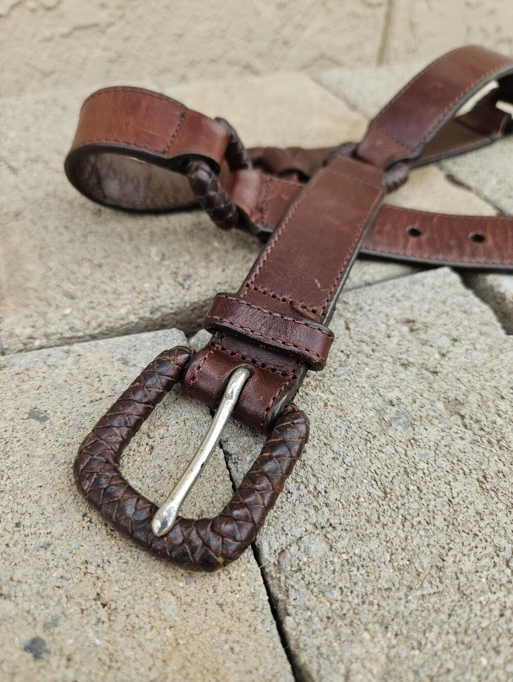 Vintage Fossil Leather Belt - Picture 2 of 4
